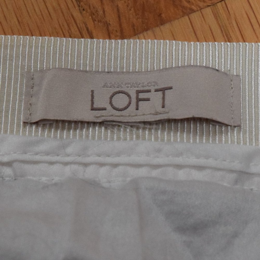 Loft Striped A-Line Skirt in Women's Size 8/10 - Picture 5 of 16